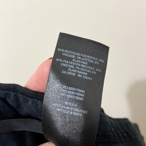 Babaton Aritzia Black Slacks Dress Pants Size 4 - Picture 8 of 8